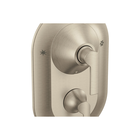 Posi-Temp(R) With Diverter Tub/Shower Valve Only Brushed Nickel -  MOEN, TS2200BN